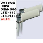 MIMO-Set 2 x 11 dBi LTE-Hochleistungsantennen LOGPER2 für Telekom Speedport Hybrid für LTE-1800, LTE-2100 und LTE-2600