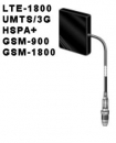 Glasklebeantenne rechteckig 2 dBi für LTE-1800, UMTS + HSPA+ für ZTE MF70